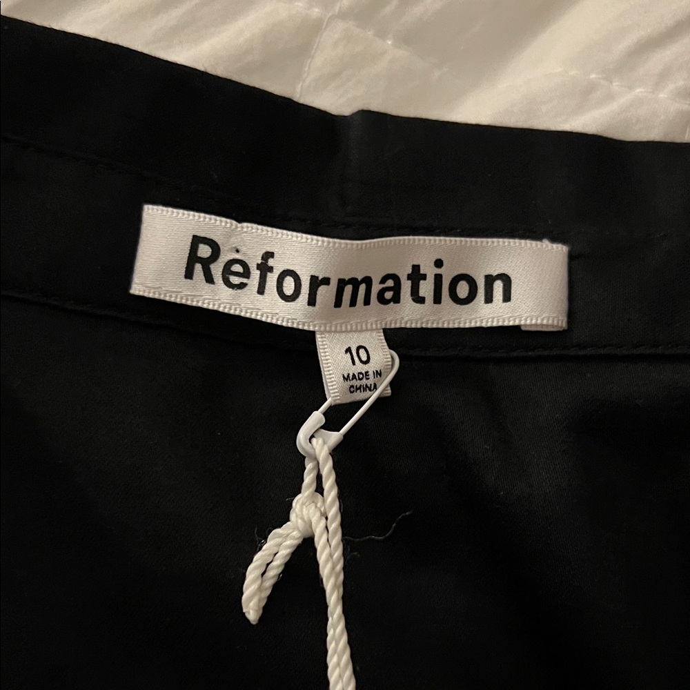 Reformation Charcoal Button-Up Blouse - Picture 2 of 6